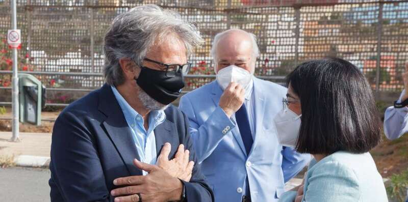 La ministra Carolina Darias durante la visita a la Fundación Canaria Yriche, el pasado sábado/TA.